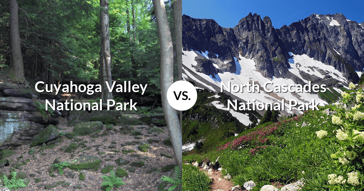 Cuyahoga Valley National Park vs North Cascades National Park