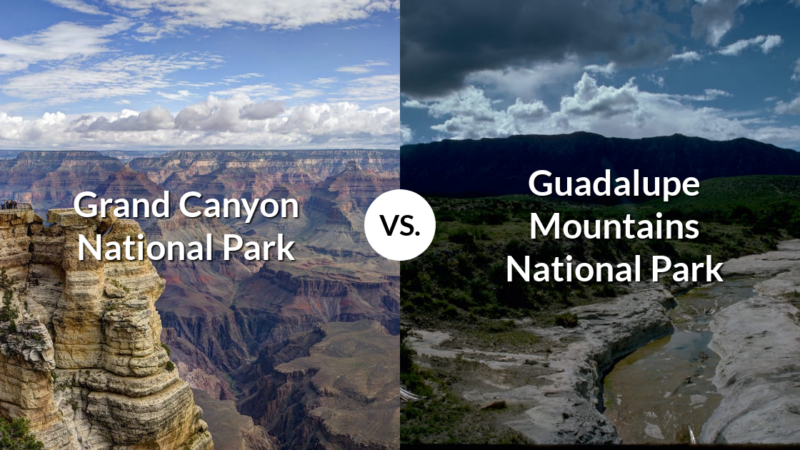 Grand Canyon National Park vs Guadalupe Mountains National Park