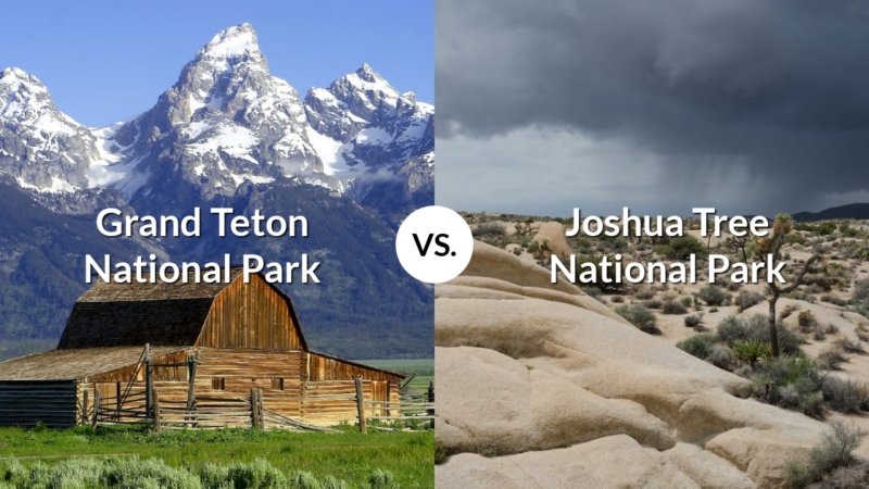 Grand Teton National Park vs Joshua Tree National Park