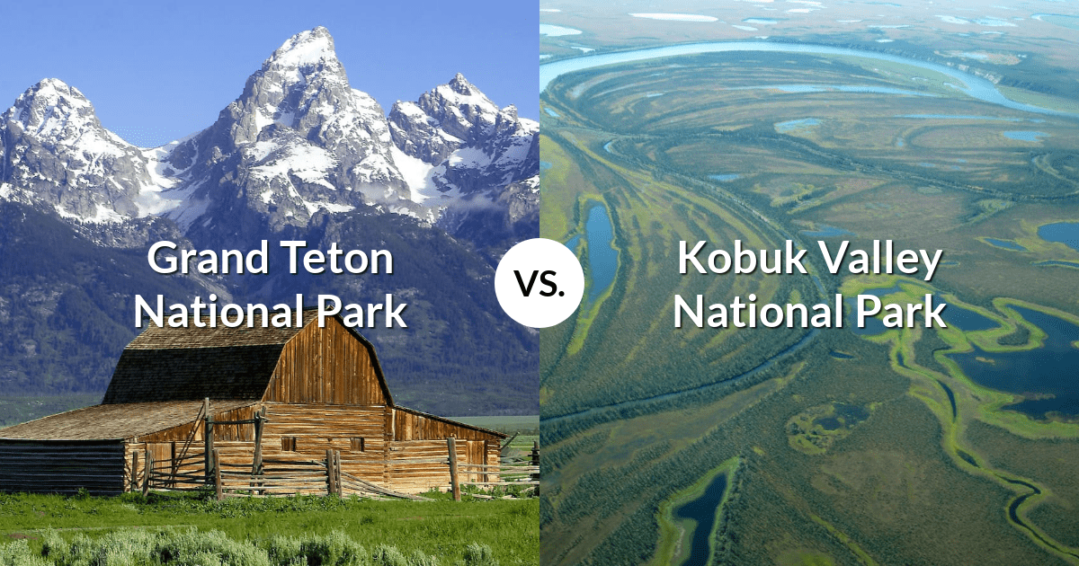 Grand Teton National Park vs Kobuk Valley National Park