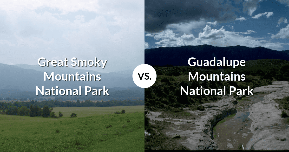 Great Smoky Mountains National Park vs Guadalupe Mountains National Park