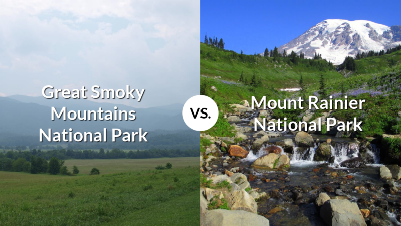 Great Smoky Mountains National Park vs Mount Rainier National Park
