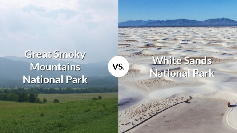 Great Smoky Mountains National Park vs White Sands National Park