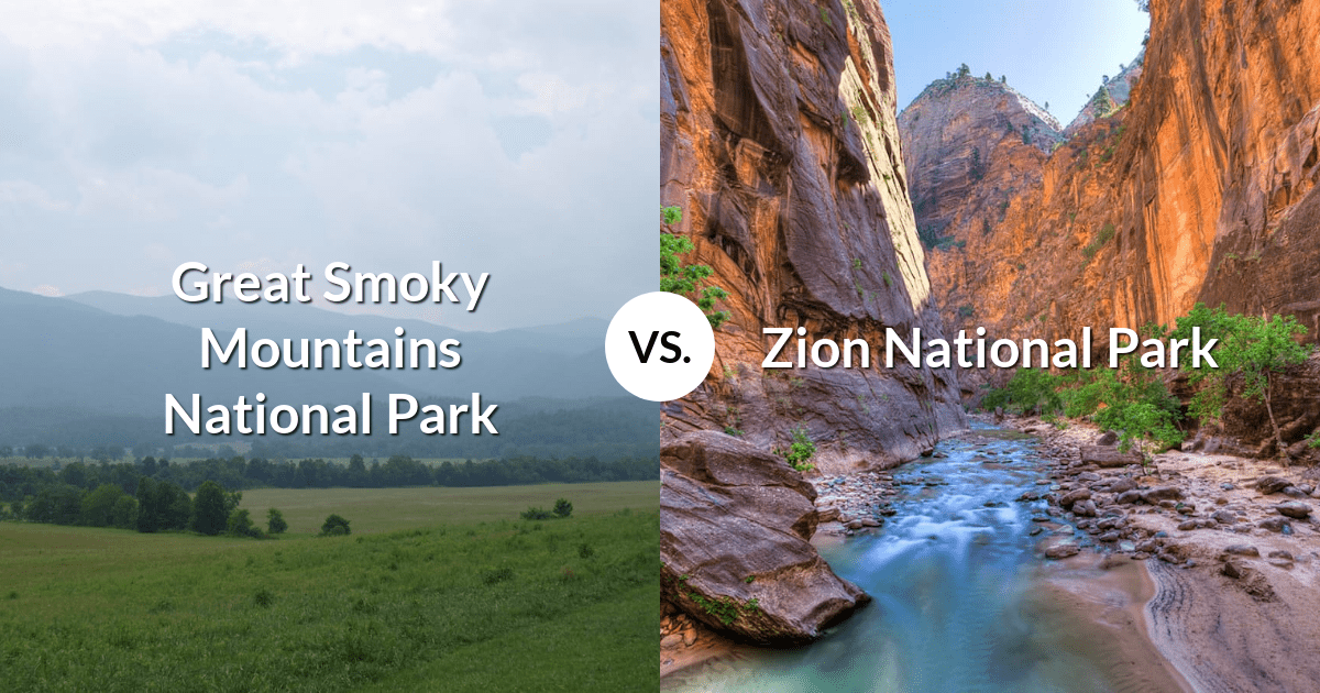 Great Smoky Mountains National Park vs Zion National Park