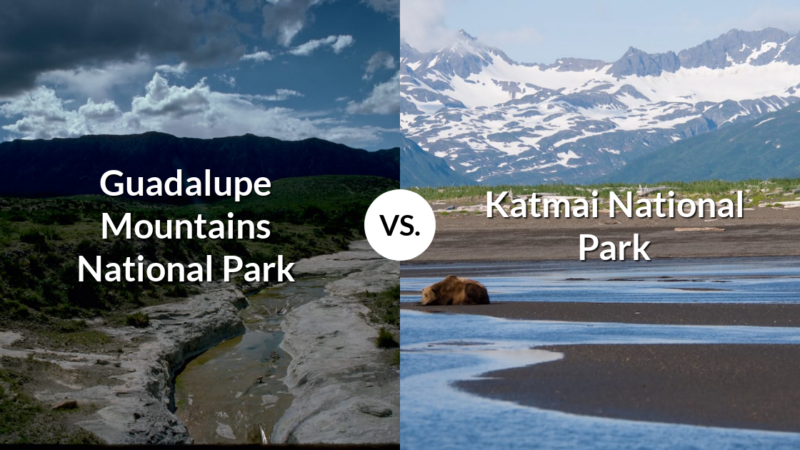 Guadalupe Mountains National Park vs Katmai National Park & Preserve