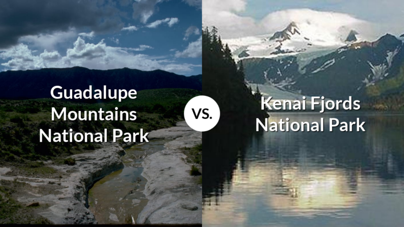 Guadalupe Mountains National Park vs Kenai Fjords National Park