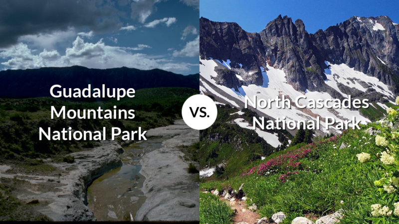Guadalupe Mountains National Park vs North Cascades National Park