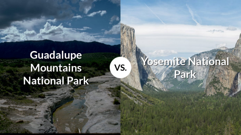 Guadalupe Mountains National Park vs Yosemite National Park