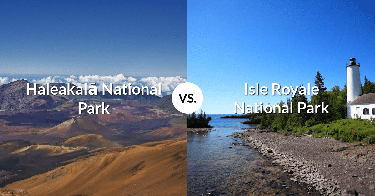 Haleakalā National Park vs Isle Royale National Park