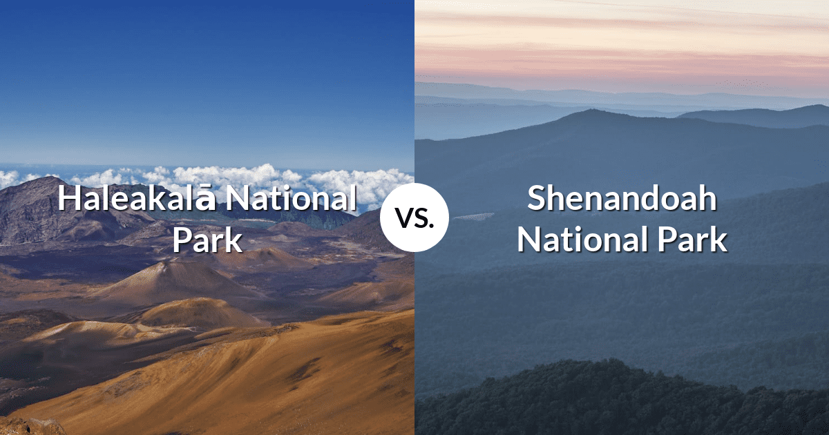 Haleakalā National Park vs Shenandoah National Park