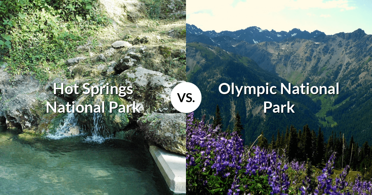 Hot Springs National Park vs Olympic National Park