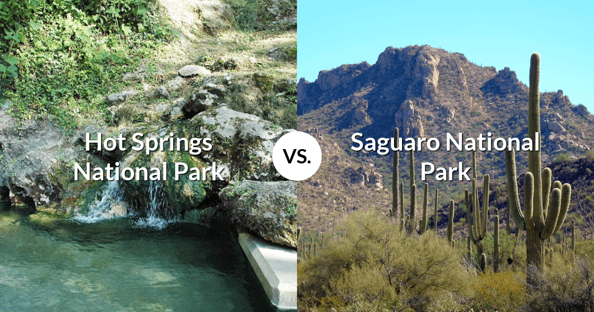 Hot Springs National Park vs Saguaro National Park