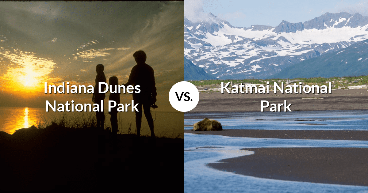 Indiana Dunes National Park vs Katmai National Park & Preserve