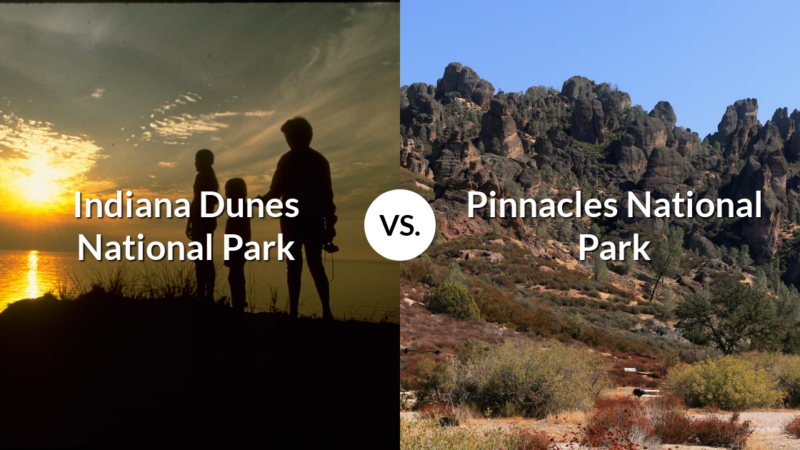 Indiana Dunes National Park vs Pinnacles National Park