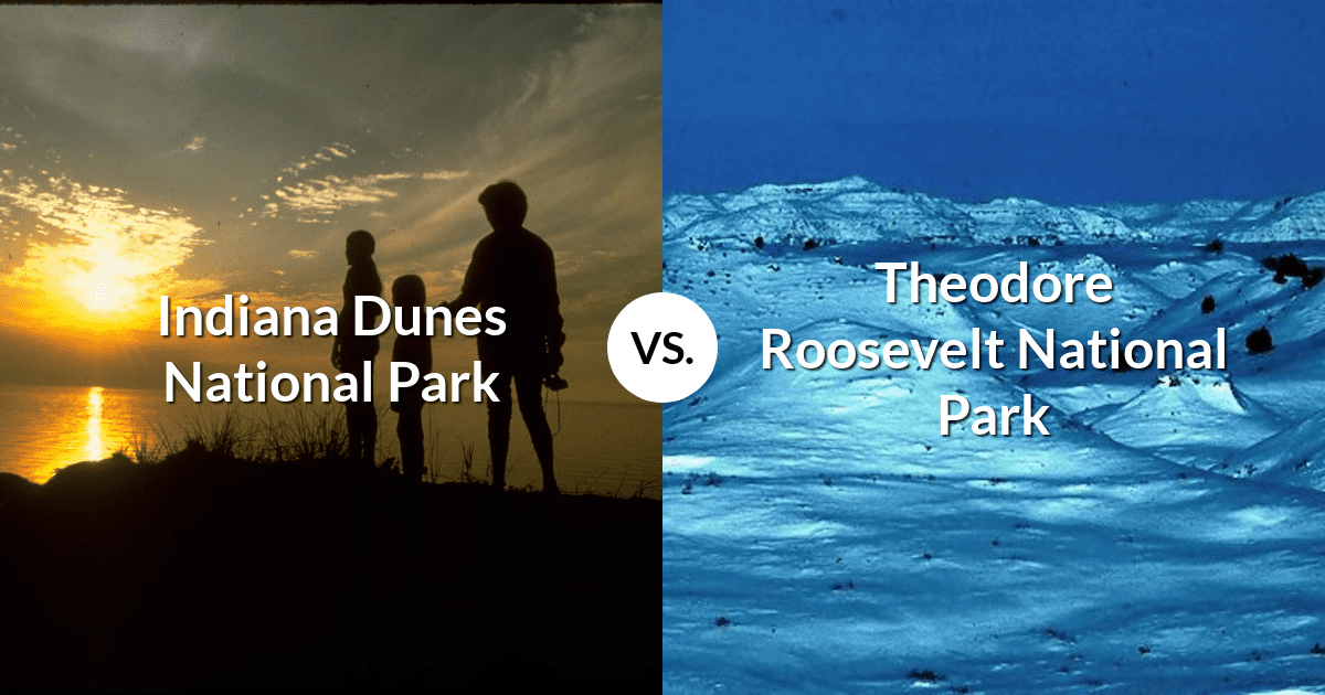 Indiana Dunes National Park vs Theodore Roosevelt National Park