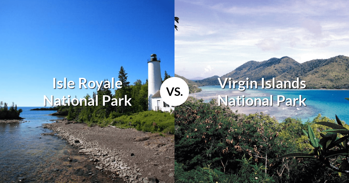 Isle Royale National Park vs Virgin Islands National Park