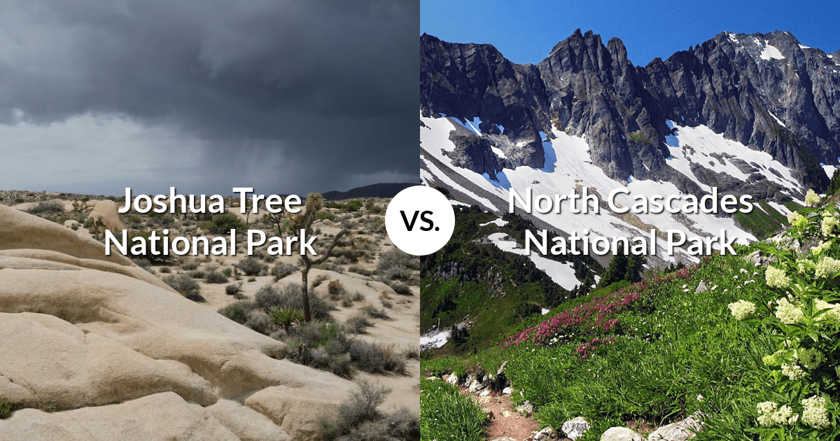 Joshua Tree National Park vs North Cascades National Park
