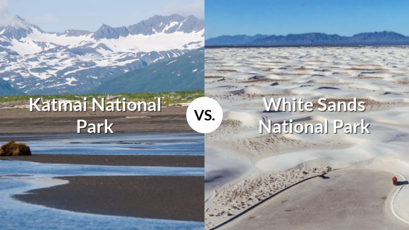 Katmai National Park & Preserve vs White Sands National Park
