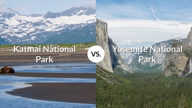 Katmai National Park & Preserve vs Yosemite National Park