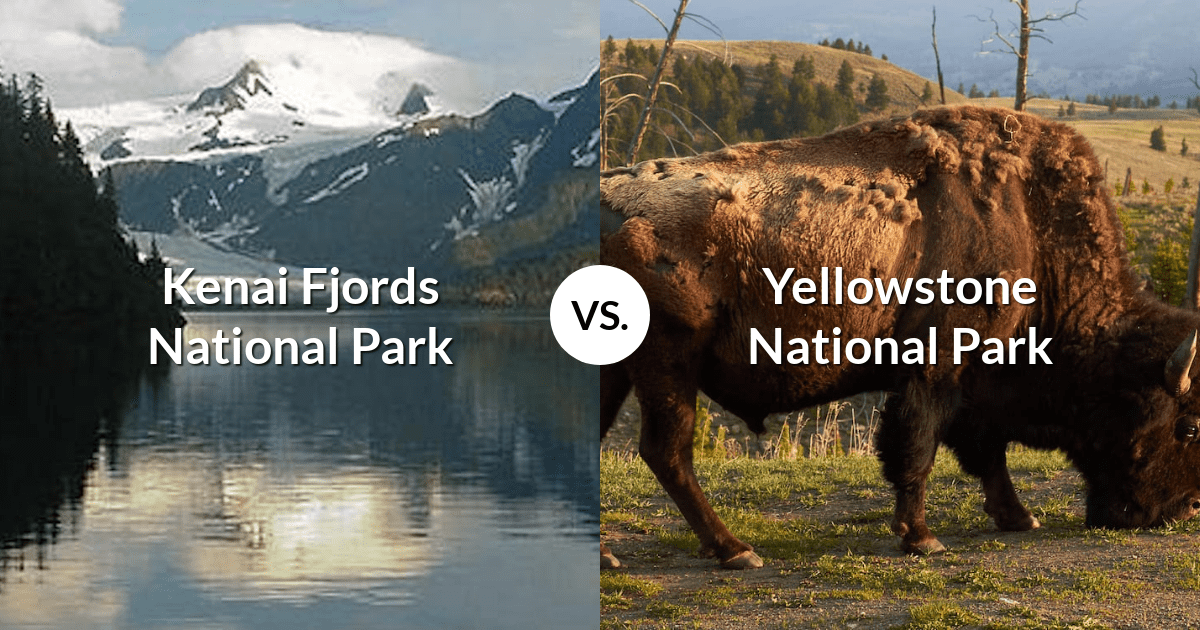 Kenai Fjords National Park vs Yellowstone National Park