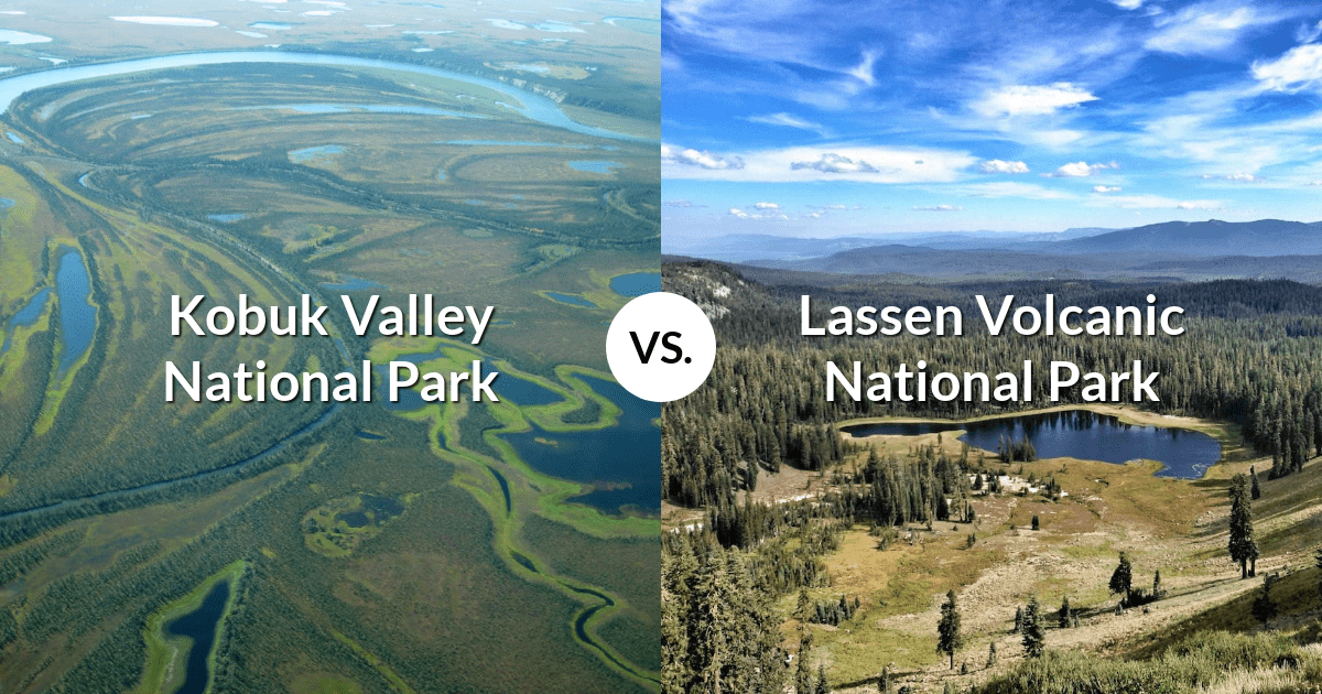 Kobuk Valley National Park vs Lassen Volcanic National Park