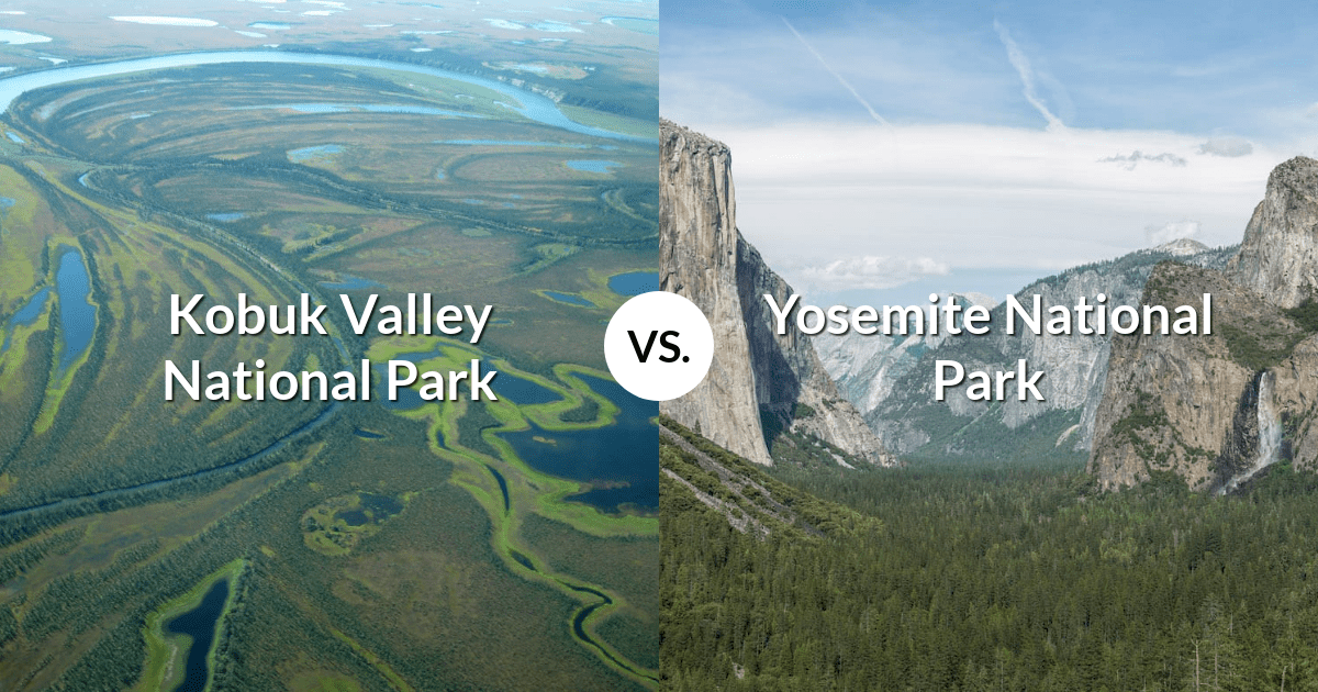 Kobuk Valley National Park vs Yosemite National Park