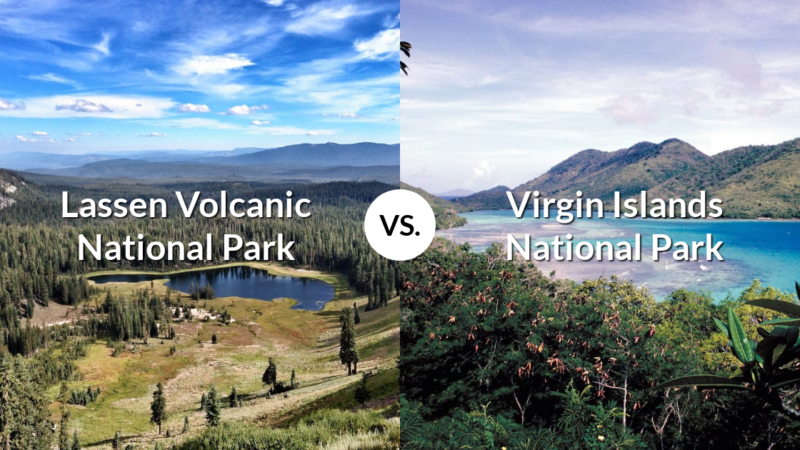 Lassen Volcanic National Park vs Virgin Islands National Park