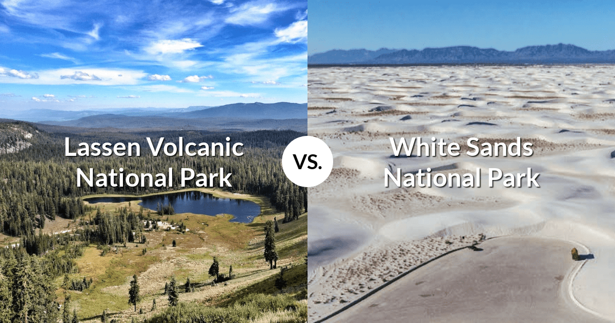 Lassen Volcanic National Park vs White Sands National Park