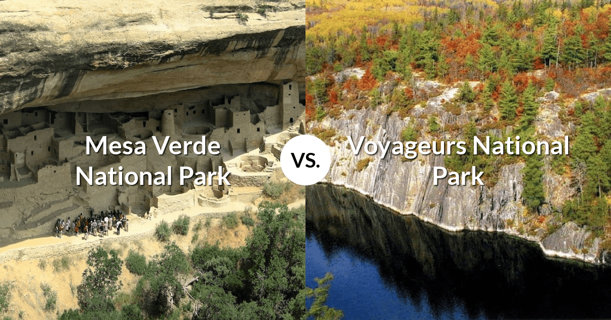 Mesa Verde National Park vs Voyageurs National Park