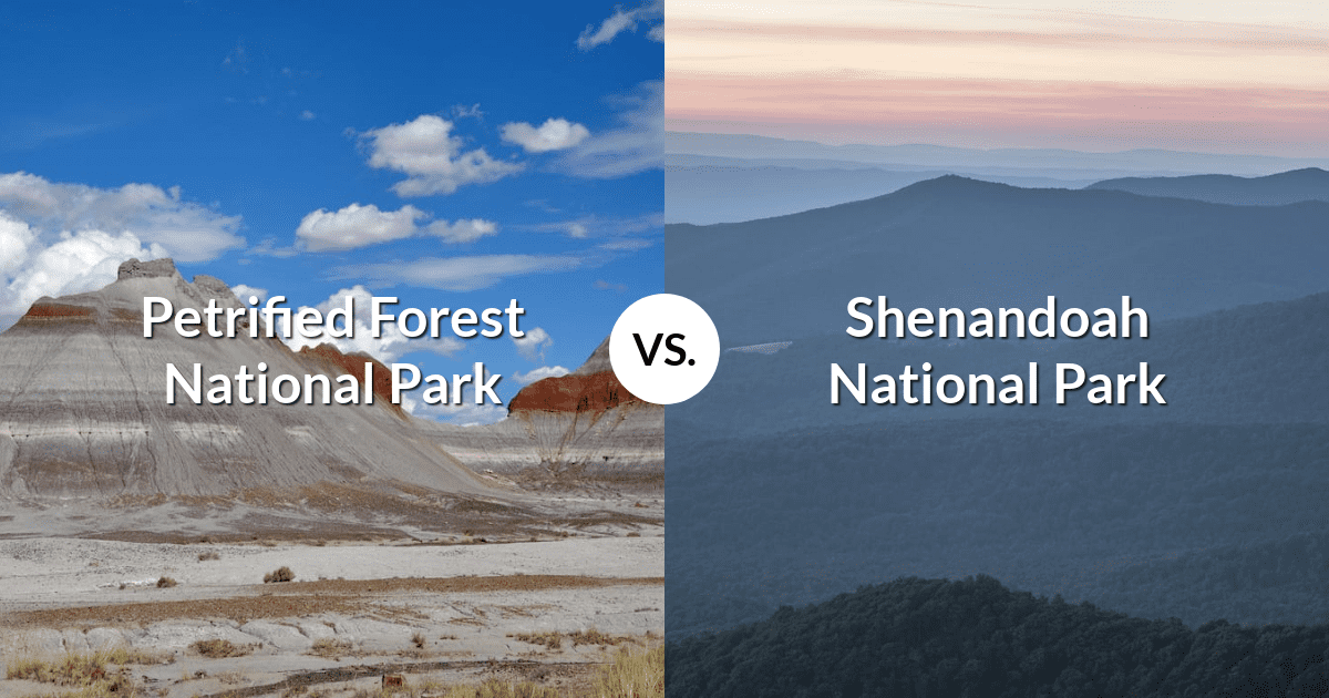 Petrified Forest National Park vs Shenandoah National Park
