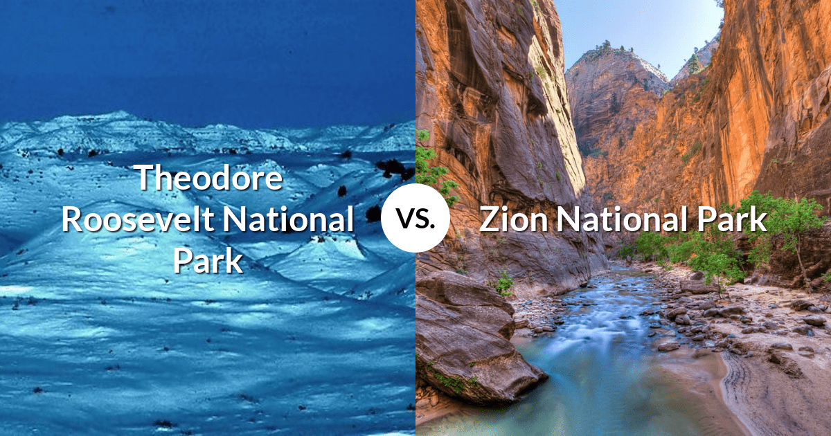Theodore Roosevelt National Park vs Zion National Park