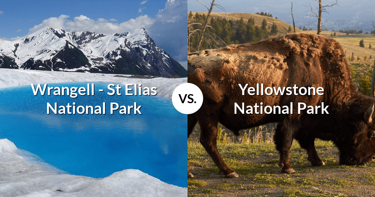 Wrangell - St Elias National Park & Preserve vs Yellowstone National Park